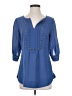 Pomelo 100% Polyester Blue 3/4 Sleeve Blouse Size S - photo 1