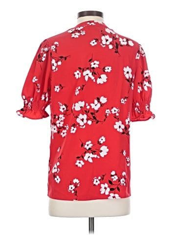 Karl Lagerfeld Paris Short Sleeve Blouse (view 2)
