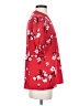 Karl Lagerfeld Paris 100% Polyester Floral Red Short Sleeve Blouse Size S - photo 4