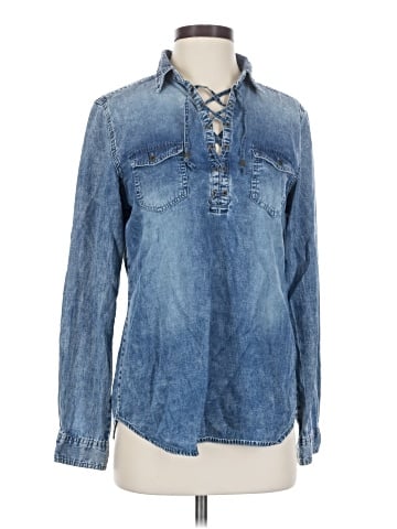 Ruff Hewn Long Sleeve Blouse (view 1)