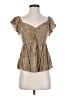 Japna Tan Short Sleeve Blouse Size S - photo 1
