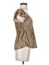 Japna Tan Short Sleeve Blouse Size S - photo 4