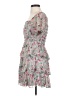 Thirty/Thirty 100% Polyester Floral Gray Casual Dress Size S - photo 5