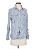 BeachLunchLounge Stripes Blue Long Sleeve Button-Down Shirt Size S - photo 1