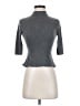 ADAY Gray Short Sleeve Turtleneck Size S - photo 1