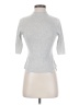 ADAY Gray Short Sleeve Turtleneck Size S - photo 1