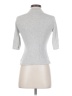 ADAY Gray Short Sleeve Turtleneck Size S - photo 2