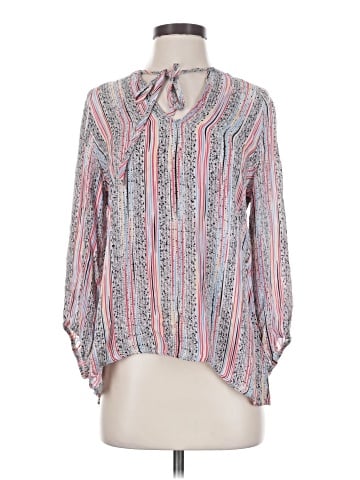 Tucker Long Sleeve Silk Top (view 1)