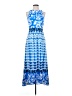 Cynthia Steffe 100% Polyester Print Blue Casual Dress Size 4 - photo 1