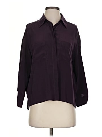 Michael Stars Long Sleeve Silk Top (view 1)