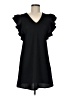 She + Sky Solid Black Casual Dress Size M - photo 1