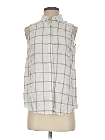 Lafayette 148 New York Sleeveless Button-Down Shirt (view 1)