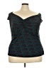 Retrolicious Teal Sleeveless Top Size 4X - photo 1