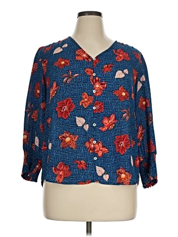 Philosophy Republic Clothing 3/4 Sleeve Blouse (view 1)