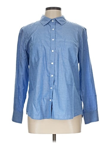 Faded Glory Long Sleeve Button-Down Shirt (view 1)
