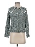 Maje Floral Green Long Sleeve Blouse Size Sm (1) - photo 1
