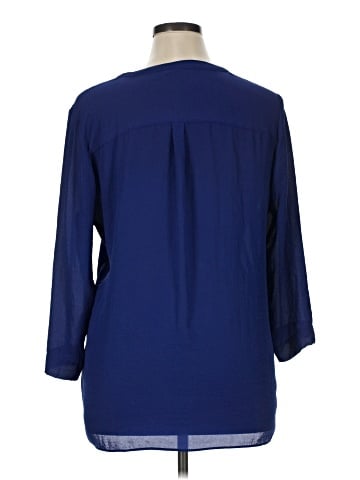 a.n.a. A New Approach 3/4 Sleeve Blouse (view 2)