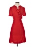 Diane von Furstenberg 100% Polyester Red Cocktail Dress Size S - photo 1