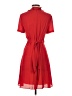 Diane von Furstenberg 100% Polyester Red Cocktail Dress Size S - photo 2