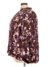RACHEL Rachel Roy 100% Polyester Paisley Brown Long Sleeve Blouse Size 3X - photo 5