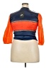 Stylewe Color Block Orange 3/4 Sleeve Blouse Size XXL - photo 2