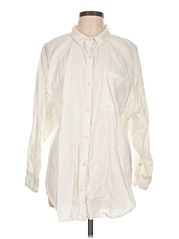Aerie Long Sleeve Button-Down Shirt (view 1)