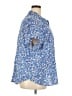 St. John's Bay Paisley Blue Short Sleeve Button-Down Shirt Size 3X - photo 4