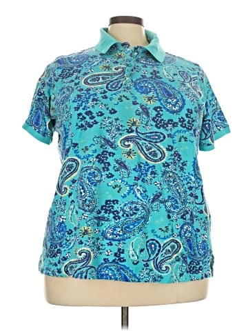Woman Within Short Sleeve Polo (view 1)
