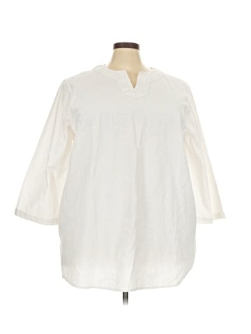 Appleseeds 3/4 Sleeve Button-Down Shirt (view 1)