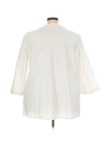 Appleseeds 3/4 Sleeve Button-Down Shirt (view 2)