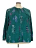 Jaclyn Smith 100% Polyester Teal Long Sleeve Blouse Size 3X - photo 1