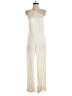 Karina Grimaldi Metallic Ivory Jumpsuit Size S - photo 1