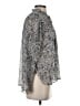Free People 100% Polyester Silver Long Sleeve Blouse Size S - photo 4