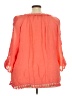 Zac & Rachel Orange 3/4 Sleeve Blouse Size 3X - photo 2