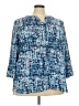 Faded Glory Blue 3/4 Sleeve Blouse Size 4X - photo 1