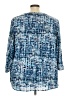 Faded Glory Blue 3/4 Sleeve Blouse Size 4X - photo 2