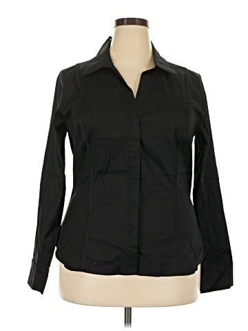 White House Black Market Long Sleeve Blouse (view 1)