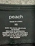 Peach Solid Black Dress Pants Size XS - photo 7