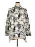 Comfy U.S.A. Print Silver 3/4 Sleeve Blouse Size XL - photo 1