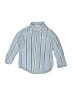 Janie and Jack Stripes Blue Long Sleeve Button-Down Shirt Size 3 - photo 1