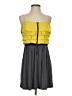 Elle 100% Polyester Color Block Gray Casual Dress Size S - photo 1