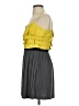 Elle 100% Polyester Color Block Gray Casual Dress Size S - photo 5