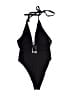H&M Solid Black One Piece Swimsuit Size S - photo 2