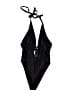 H&M Solid Black One Piece Swimsuit Size S - photo 1