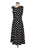 Taylor Polka Dots Black Cocktail Dress Size 4 - photo 1