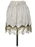 Topshop 100% Polyester Stripes Ivory Casual Skirt Size 6 - photo 2
