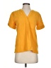 J.Crew Yellow Short Sleeve Blouse Size XXS - photo 1