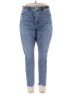 Ann Taylor LOFT Solid Blue Jeans Size 32 waist - photo 1