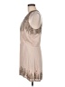 Parker 100% Silk Tan Cocktail Dress Size M - photo 5