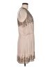 Parker 100% Silk Tan Cocktail Dress Size M - photo 4